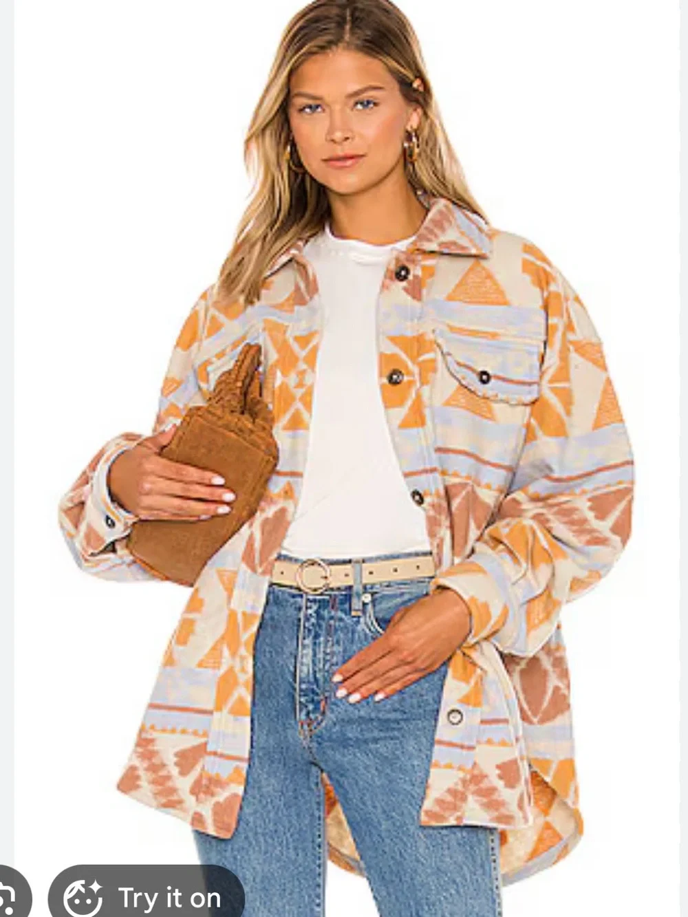 Free People Jacquard Sedona Combo Ruby Jacket